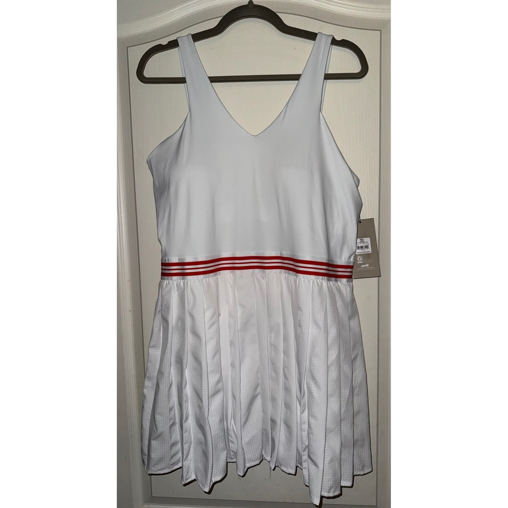 Avia Womens Tennis Dress XXL 20 White Pleated Athletic Skort Dress AV17HQ260408